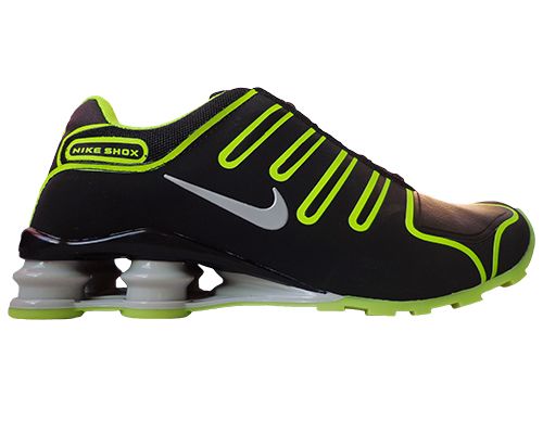 Tênis  Nike Shox NZ Preto e Verde Limão MOD:10765