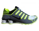 Tênis  Nike Shox NZ Grafite e Verde Limão MOD:10782