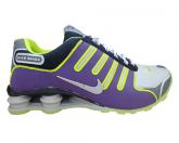 Tênis Nike Shox NZ Roxo e Verde Limão MOD:10848